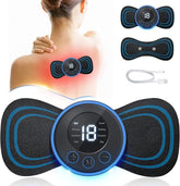 Body Massager, Wireless Portable Neck Massager with 8 Modes and 19 Strength Levels Rechargeable Pain Relief