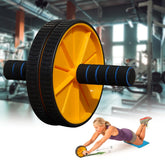 Premium Abs Roller for Men & Women, Abs Workout Equipment for Abdominal Ab Roller Home Exercise Equipment with Knee Mat -(Yellow & Black)
