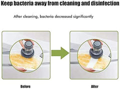 Soap Dispensing Dish Brush, Pressing Cleaning Brush with Built-in Liquid Storage, Dishwashing Lid Pot Brush for Tank Kitchen