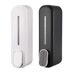 Wall Mount Hand Liquid Shampoo Shower Gel Dispenser for Hotel Bathroom White