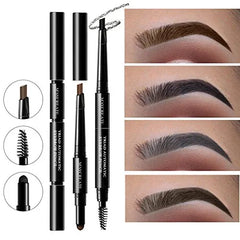 3 In 1 Eye Brows Set For Women Waterproof Brow Pencil + Powder + Brush Pigment Black Brown Eyebrow Kit Makeup 2