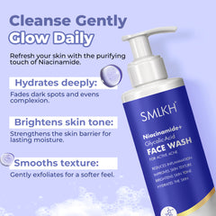 Niacinamide with Extract of Glycolic Acid – Deep Cleanser for Glowing, Oily Skin Face Wash (200 ml)