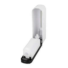 Wall Mount Hand Liquid Shampoo Shower Gel Dispenser for Hotel Bathroom White